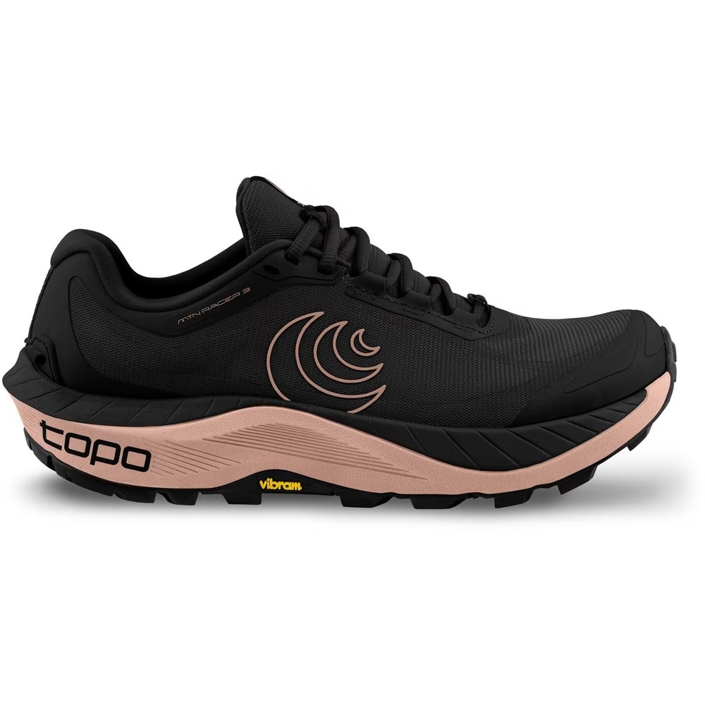 Topo Athletic MTN Racer 3 Womens Size 7 Sneakers Black Trail Running Shoes NEW
